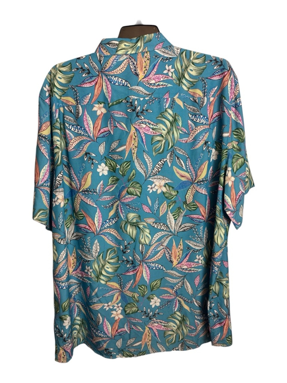 NWT Roundtree & Yorke Caribbean 3XLT Teal Tropical Hawaiian *Fathers Day* Shirt - Picture 2 of 14